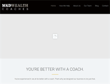 Tablet Screenshot of mkdwealthcoach.com